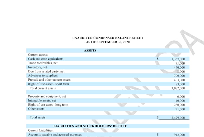 prepare professional US gaap financial statements